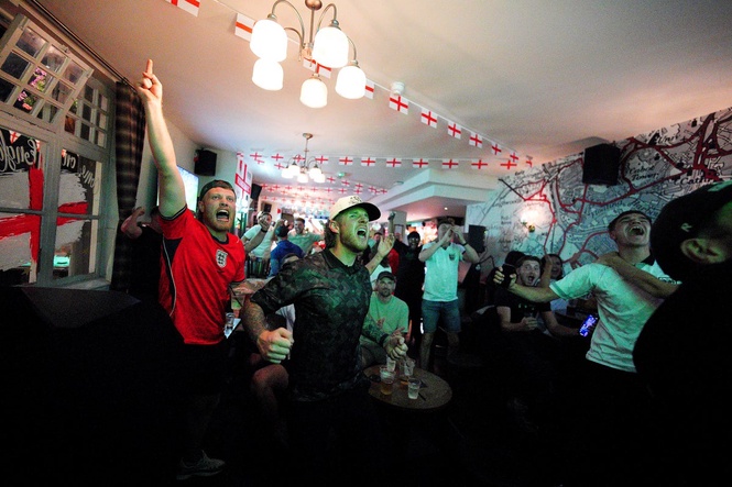 Pubs answer late-night call as England fans toast World Cup white knuckle ride