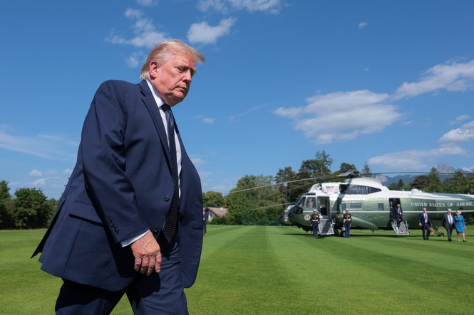 Trump unveils plan for White House helipad that’s already being built on South Lawn