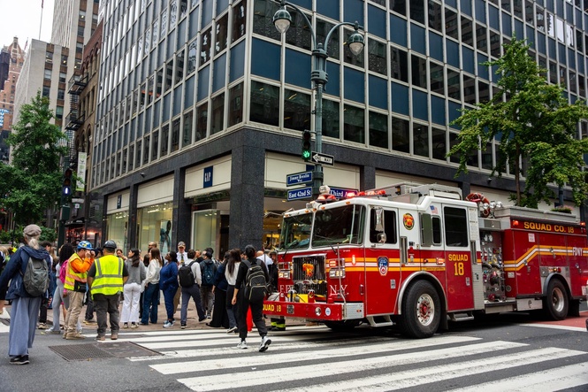 Falling bricks and buckling columns at a Manhattan high rise force evacuations