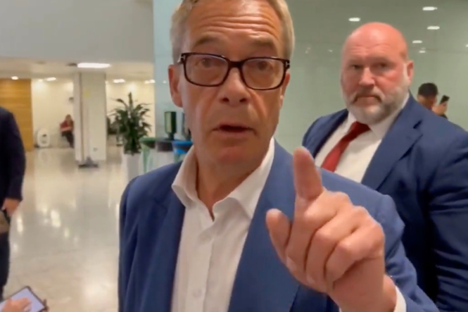Nigel Farage loses his temper in testy exchange with Sky News