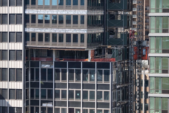 Some evacuation orders and street closures remain as work continues on a NYC high-rise that buckled