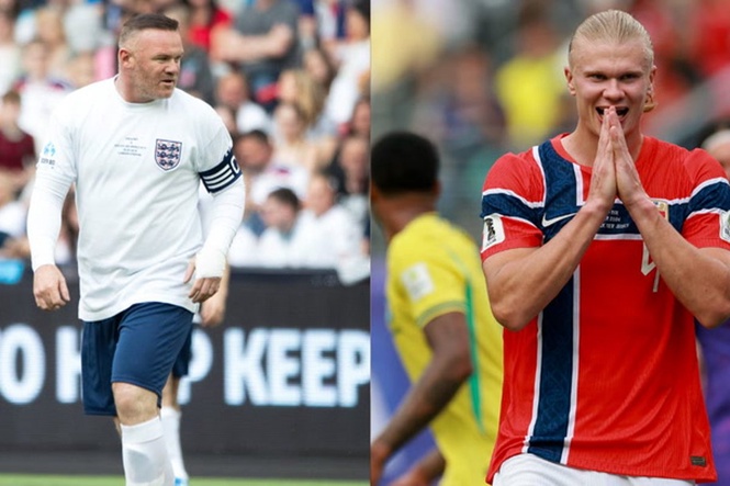 Erling Haaland sends message to Wayne Rooney after Norway jibe