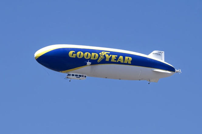 Why the Goodyear blimp is over London – and what is its route?