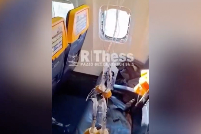 Man ‘rescued by wife after nearly being sucked out of window’ on Ryanair flight
