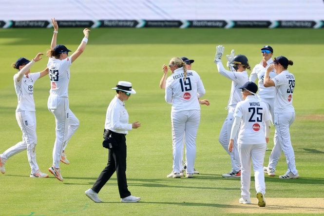 Sophie Ecclestone writes her name into England record books against India