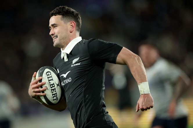 Will Jordan makes All Blacks history as New Zealand thrash Italy