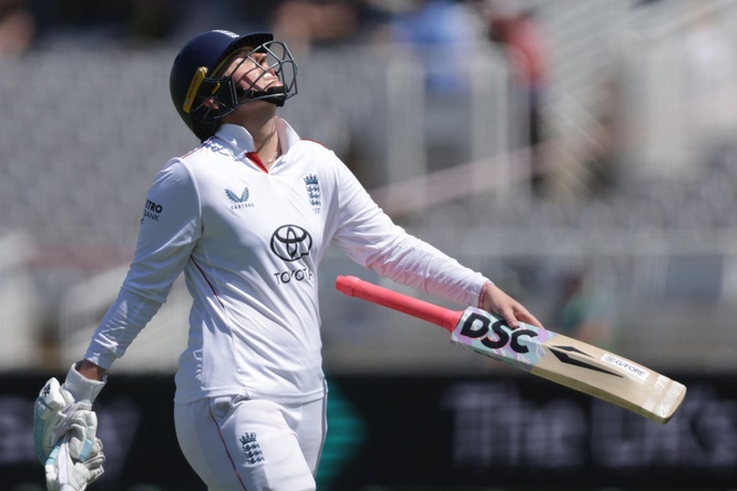Struggling England need record chase as India dominate historic women’s Test
