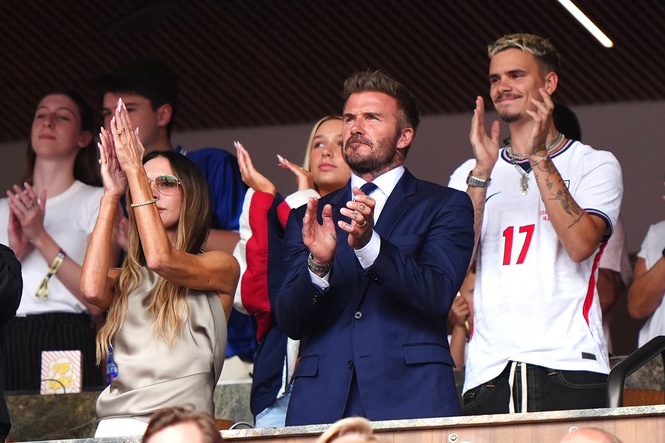 Who are the famous faces watching England v Norway? Sir David Beckham spotted with family at World Cup quarter-final