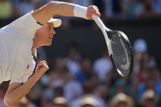 Italy's Jannik Sinner wins his second Wimbledon title, in photos