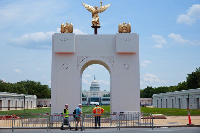 Trump’s giant vanity arch could skip the line