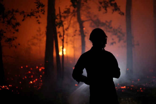 Two arrested on suspicion of deliberately starting devastating wildfires near Paris