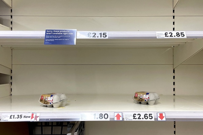 What British food items are at risk due to extreme drought conditions
