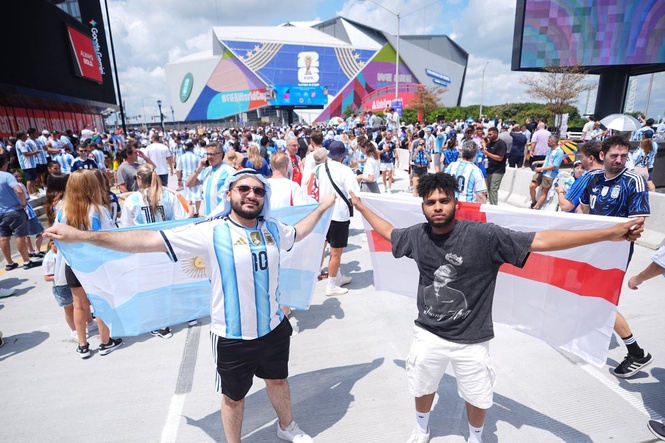 England fans optimistic but concerned about Messi in old rivals semi-final