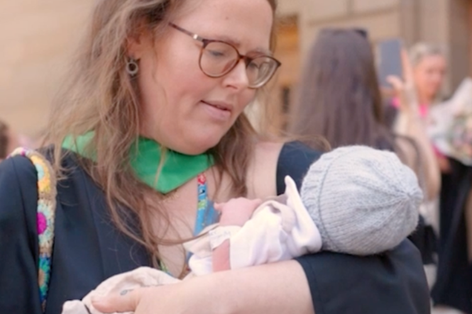 Newborn baby becomes university’s youngest-ever graduation guest hours after birth