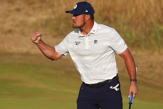 Bryson DeChambeau reprises role as pantomime villain in The Open soap opera