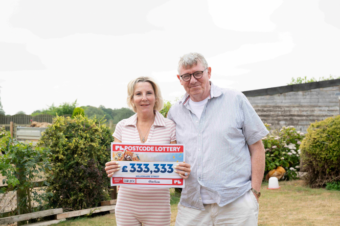 Couple who both ‘nearly died’ cash out in bumper Postcode Lottery win