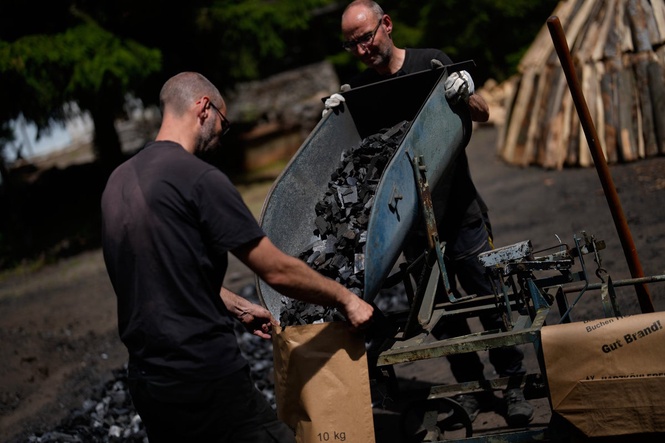 In a German forest, 2 brothers keep the ancient tradition of charcoal burning alive