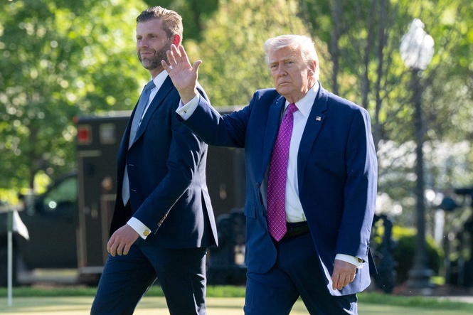 Eric Trump mocked after showing off new passport featuring Donald Trump’s face