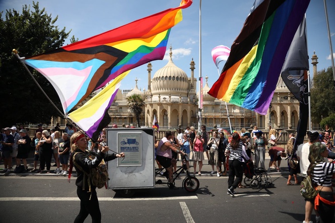 Tens of thousands turn out to celebrate Brighton Pride