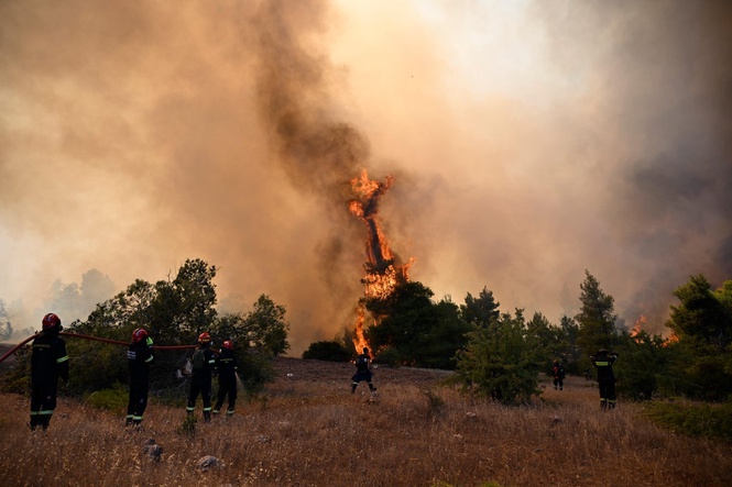 Briton reportedly among survivors after two Greek firefighting helicopters crash