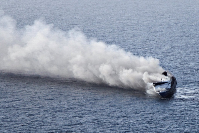 Race to find survivors of Indonesian ferry fire as 5 confirmed dead