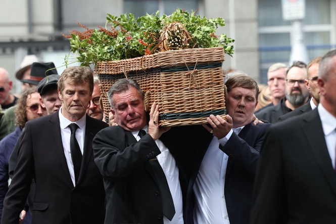 Bono and Eddie Vedder join stars for funeral of ‘true Dub’ Glen Hansard