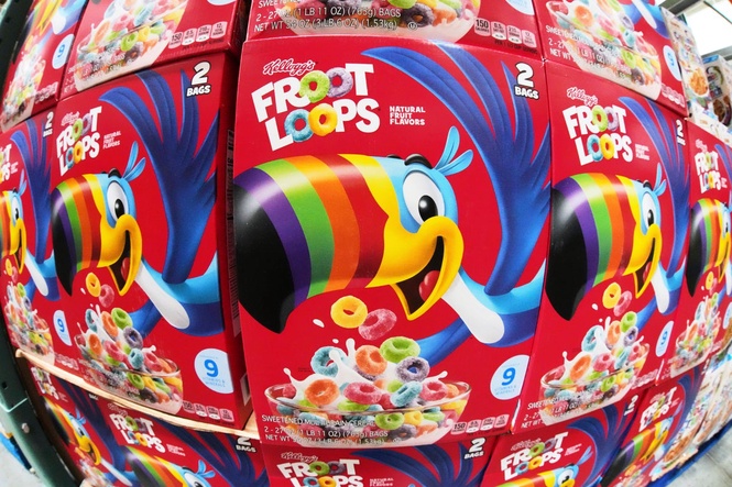 Kellogg says it's removing artificial dyes from cereals by the end of this year