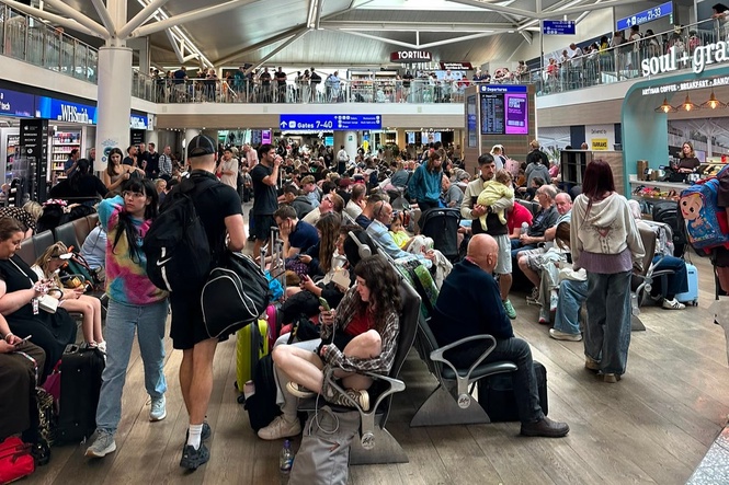 Bristol airport passengers report travel chaos as flights delayed over runway defect: ‘I’ve never seen it like this’