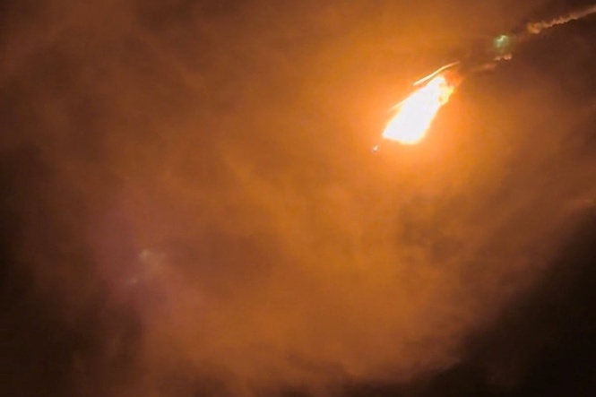 Chinese rocket launch explodes into dramatic fireball