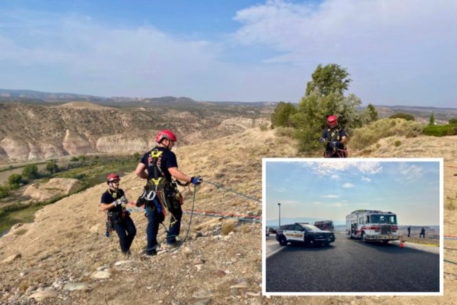 Five teenagers killed after their car crashes over cliff in Colorado