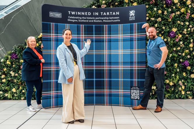 Official tartan unveiled to celebrate Glasgow-Boston friendship after World Cup