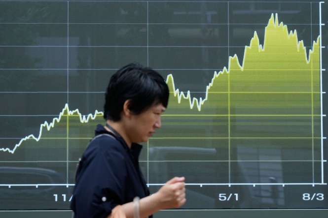 Asian shares are mostly higher while US futures and oil prices hold steady