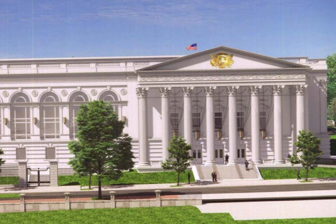 Trump includes new renderings of his ballroom as he argues for Supreme Court to let him continue construction