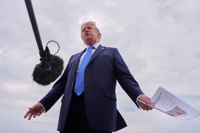 Trump rants about ‘TREASONISTS’ group that launched lawsuit to stop his ballroom