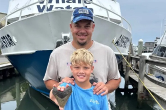 Father and son make amazing prehistoric shark discovery during Jersey Shore vacation