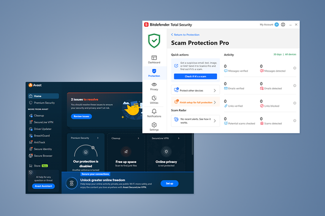 Bitdefender vs Avast: Which is the right antivirus software package for you