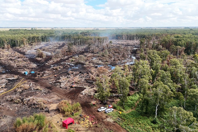Holme Fen blaze: Devastating images show true impact of wildfire