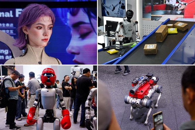 The most terrifying and futuristic humanoid machines on display at China’s World Robot Conference