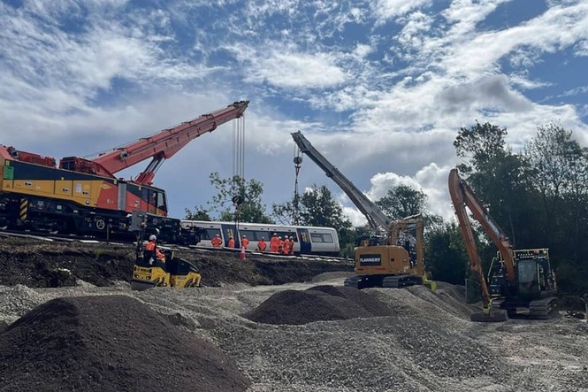 Lewes rail line to reopen in September as work under way to remove train