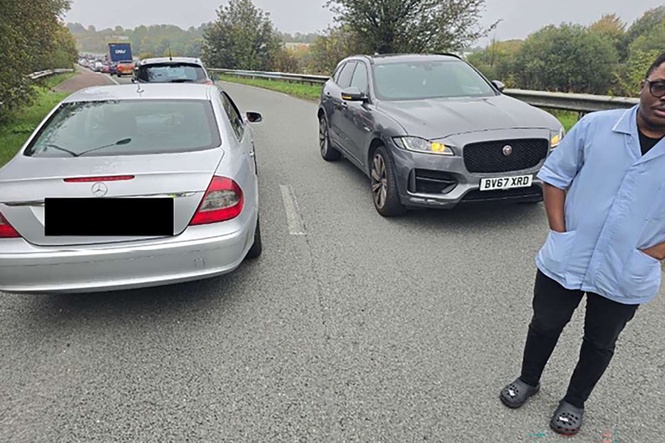 Man drove wrong way on motorway in rush to see pregnant wife