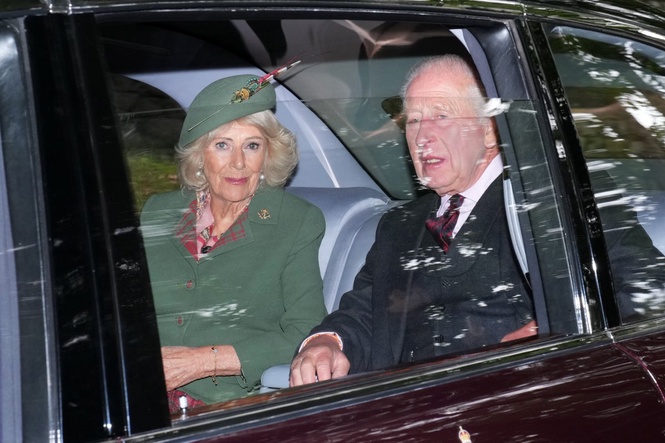 Royal family attends church service near Balmoral after news of Harry and Meghan’s return