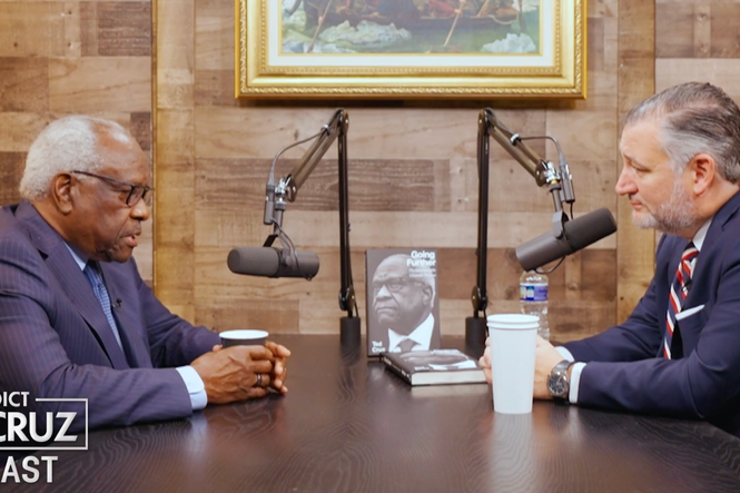 Clarence Thomas thanks Ted Cruz for defending him against blockbuster ethics complaints