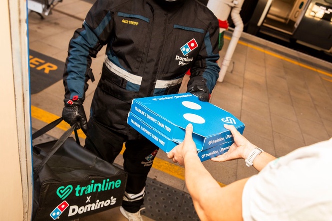 Domino’s launches pizza delivery service for train passengers