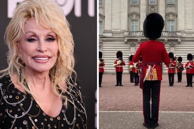 Royal family honours Dolly Parton with Buckingham Palace band tribute