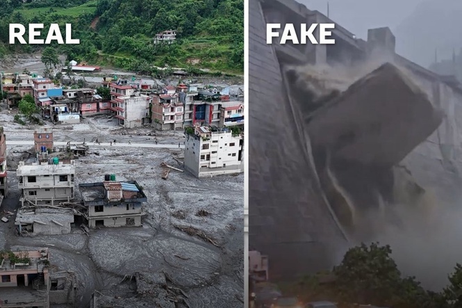 Nepal floods: Is the footage you’re seeing real or AI?