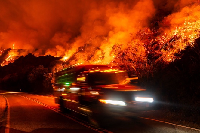 Wildfires burn along California's scenic Big Sur coast, in photos