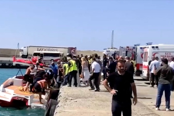 Rescue operation after ferry with over 260 passengers onboard capsizes off Cyprus