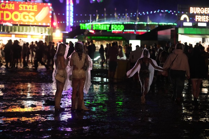 Drone photos reveal the aftermath of Reading Festival
