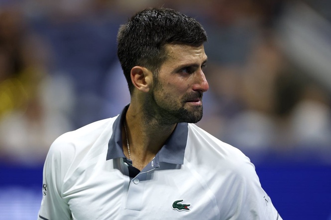 Novak Djokovic breaks down in tears during shock US Open first round defeat