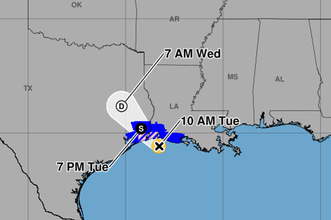 Tropical Storm Edouard could reach hurricane strength as it hits Texas and Louisiana